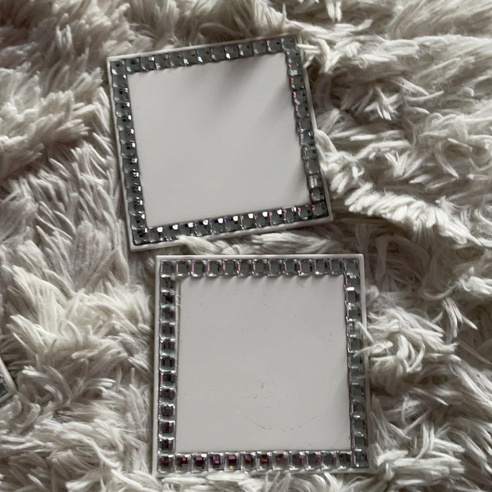 Bling & wood coasters